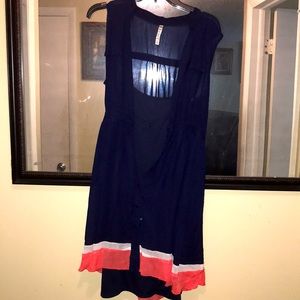 Blue button down dress 🤑